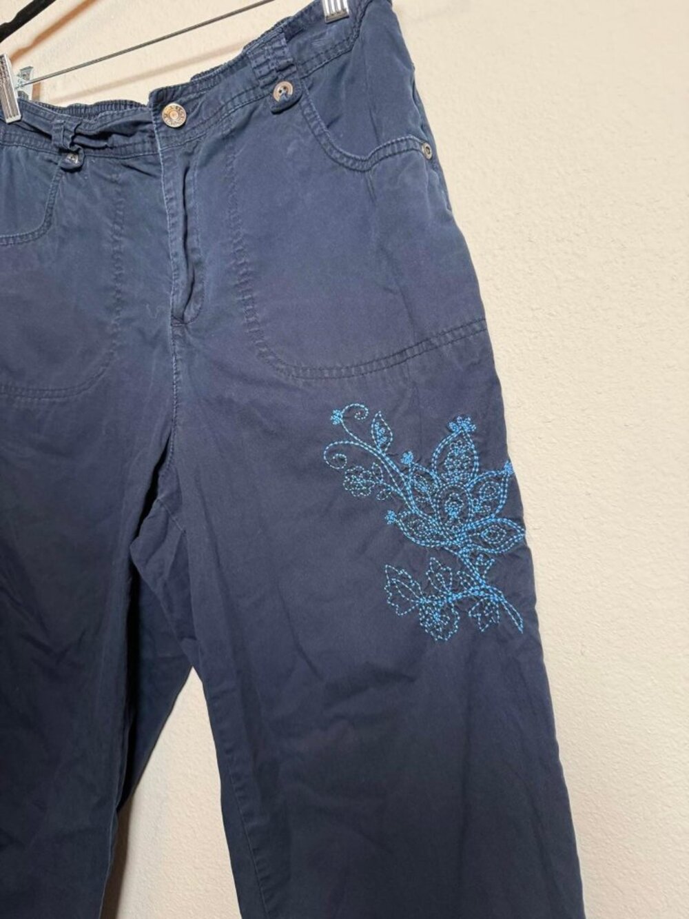 Blue Cargo Carpri Pants
